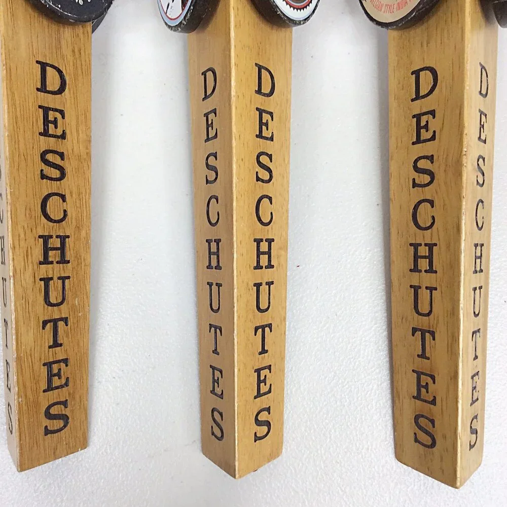 Lot of 3 Deschutes Brewing Beer‎ Tap Handles Red Chair Black Butte XXV Foray IPA